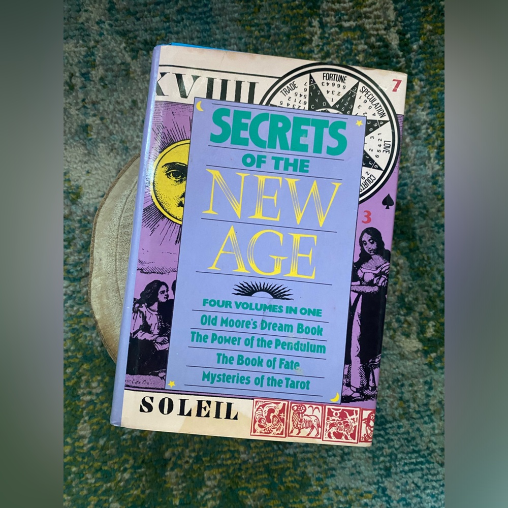 Vintage 80s Secrets of the New Age four volumes in one fate tarot hardback book